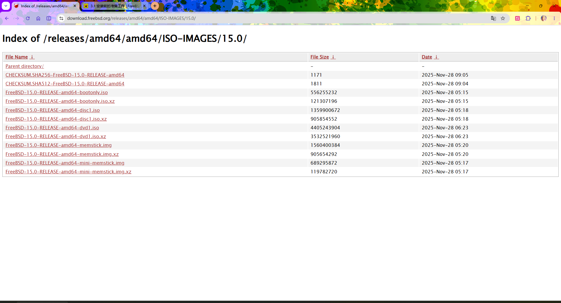 FreeBSD 镜像
