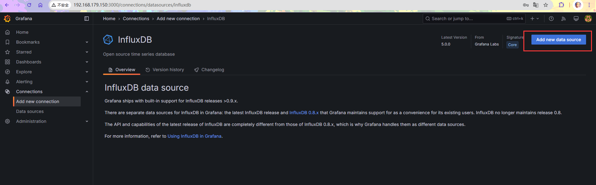 grafana-datasource-create