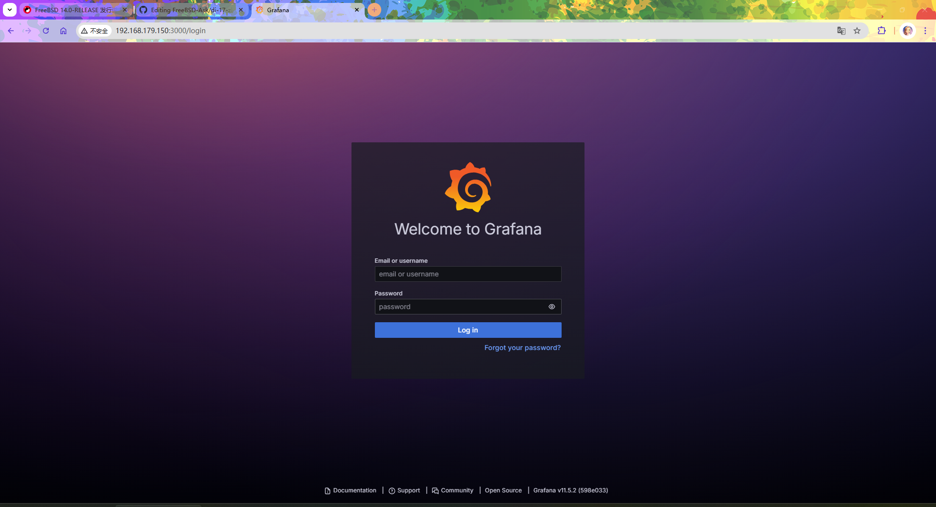 Grafana 主页