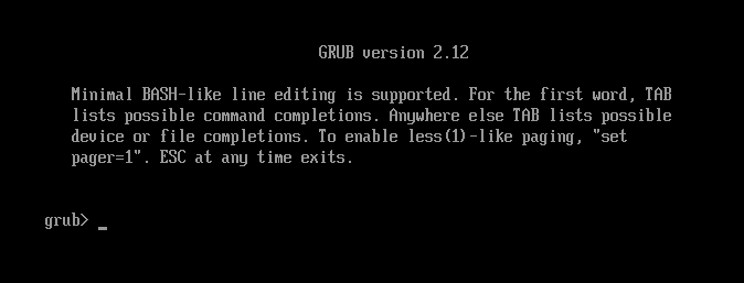 Grub 命令行界面