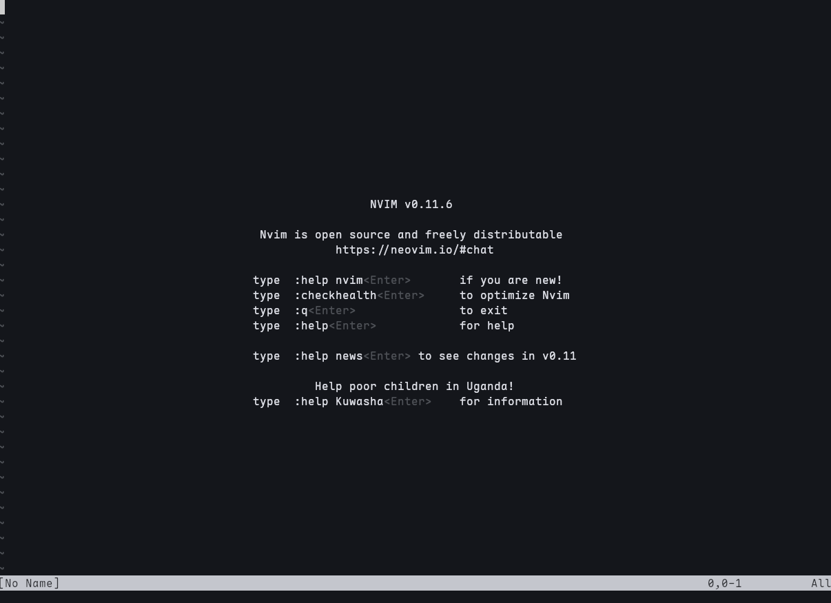 NeoVim 主界面