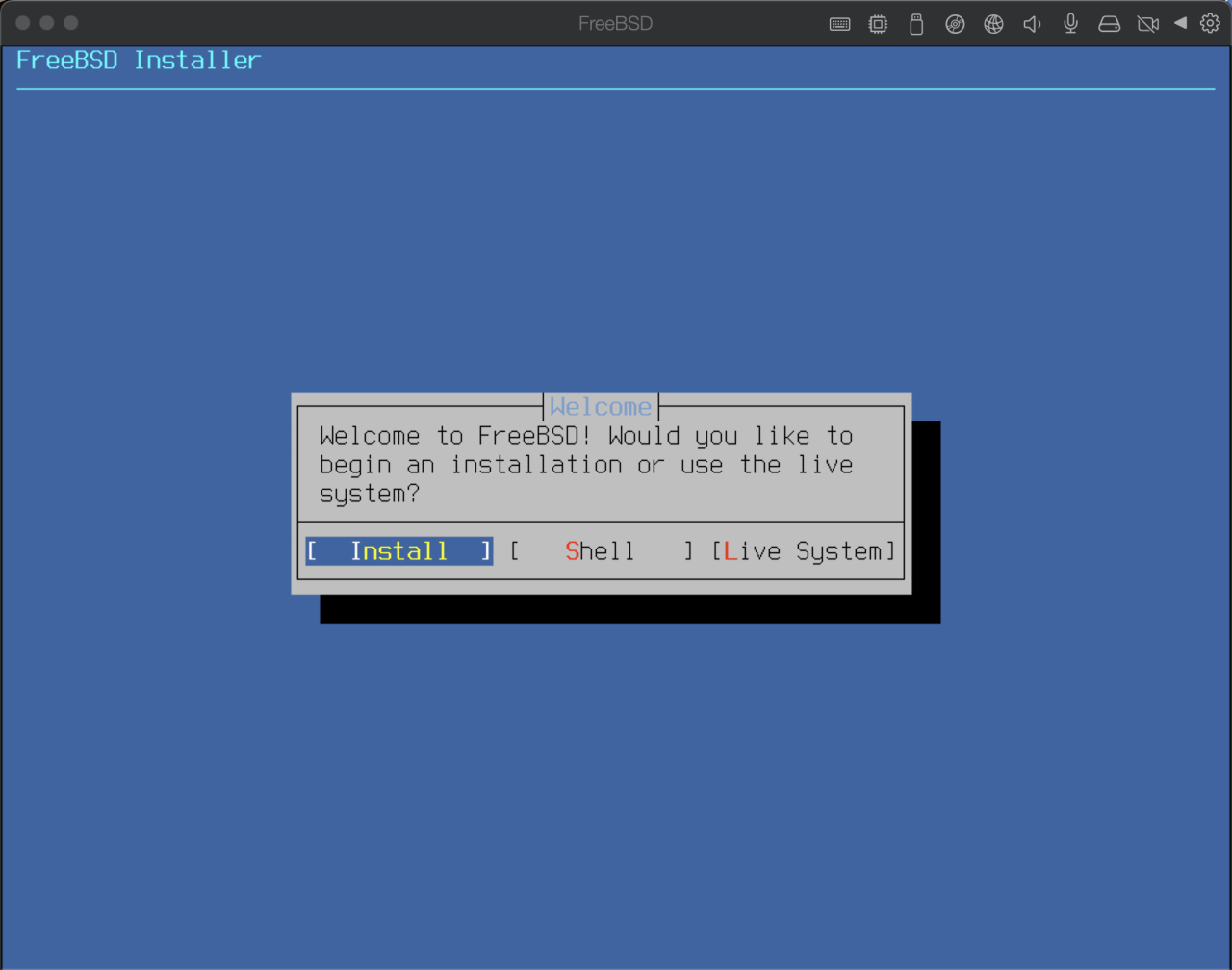 Parallels Desktop 20 安装 FreeBSD 15.0