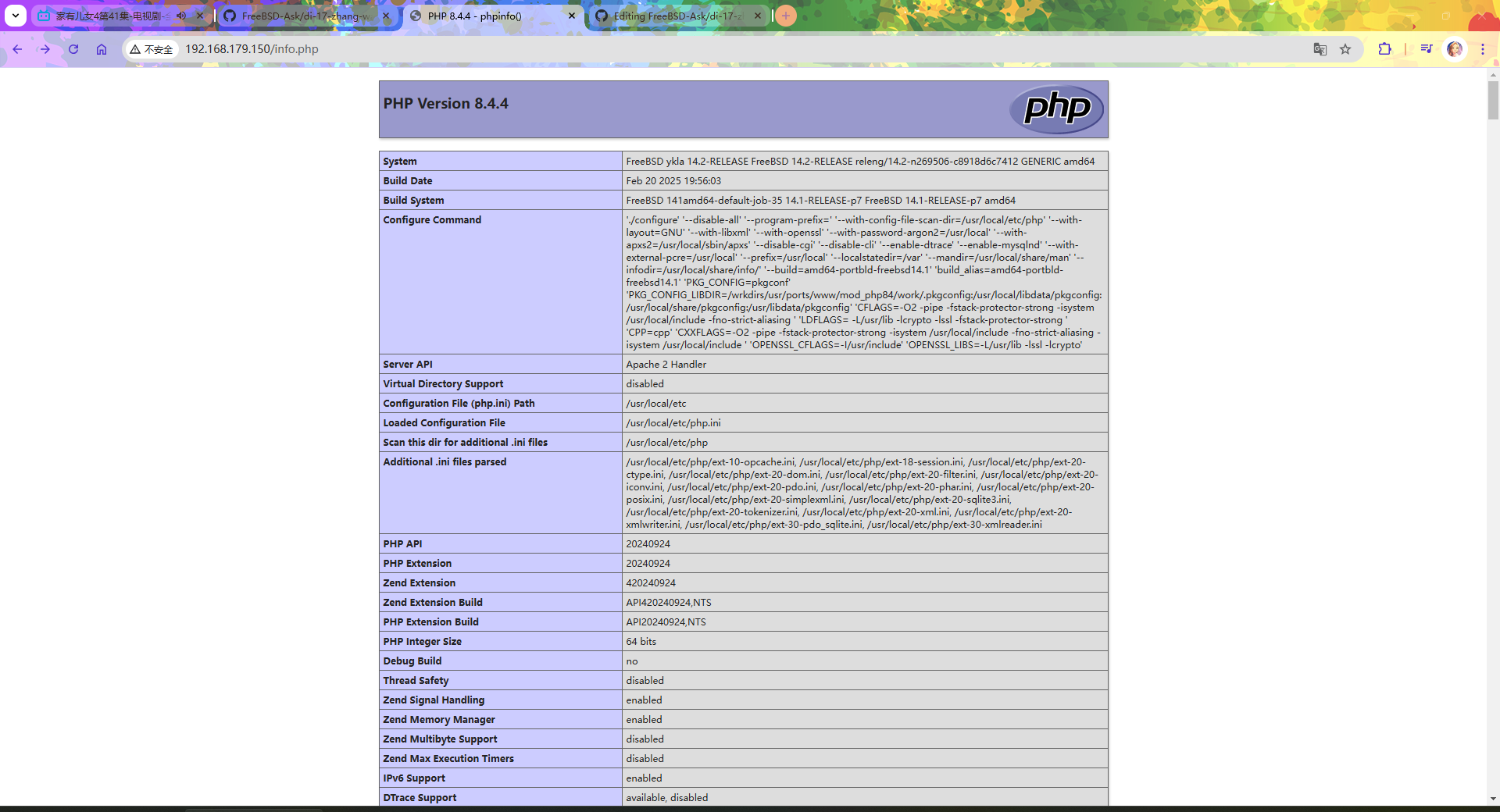 Apache PHP8 FreeBSD