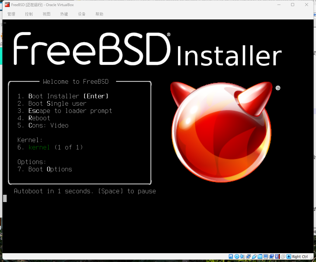 FreeBSD 安装界面