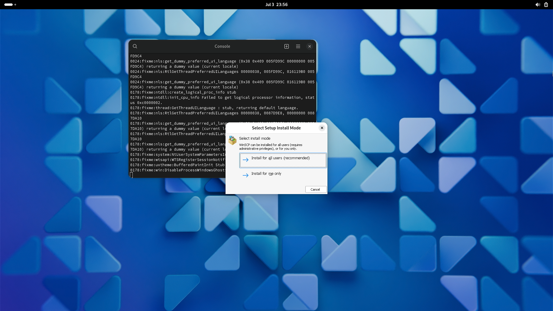 WinSCP 安装界面