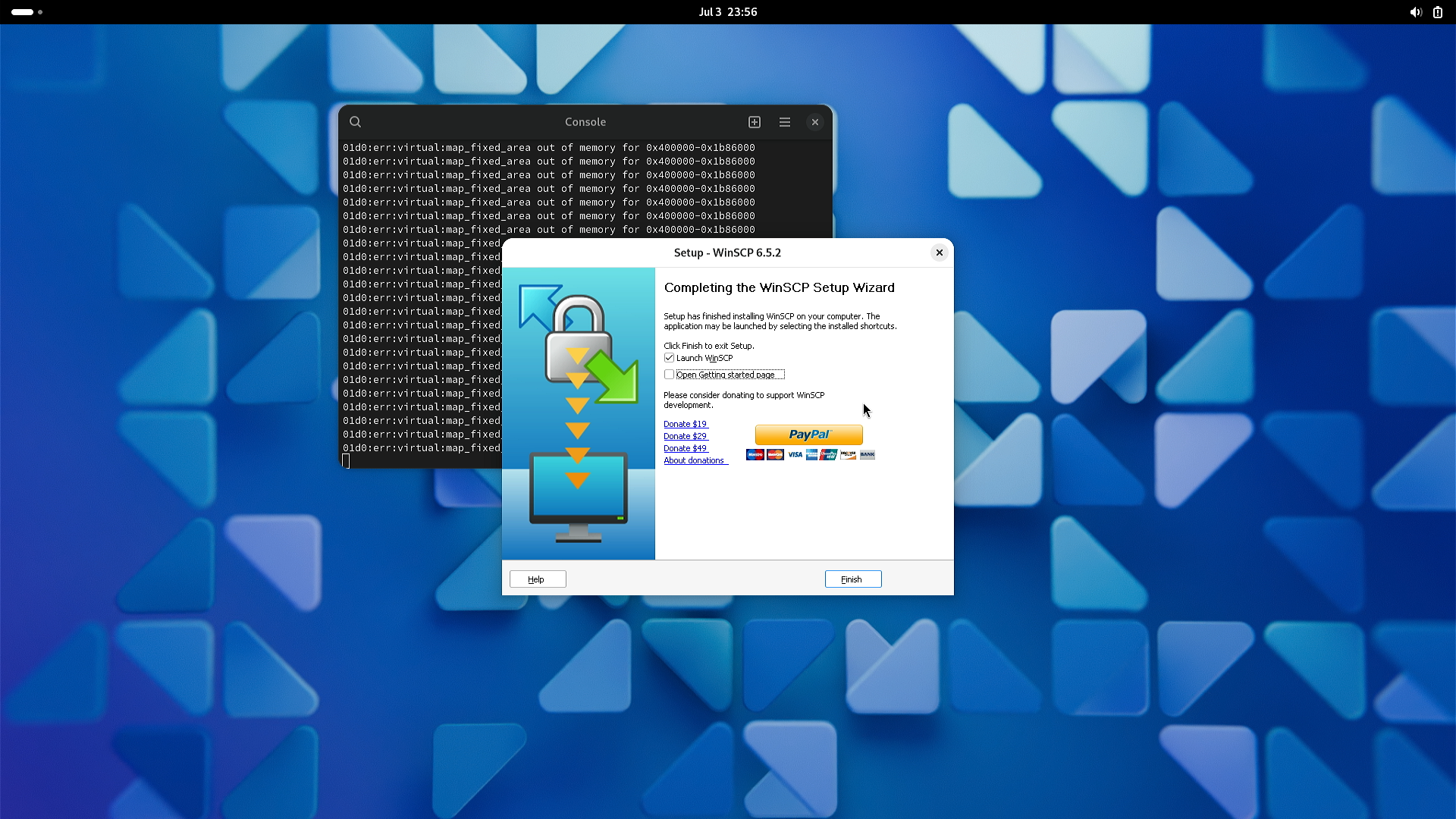 WinSCP 运行界面