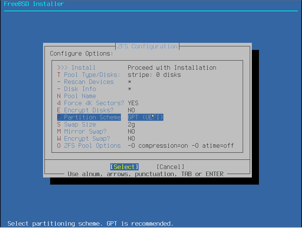 ZFS 配置